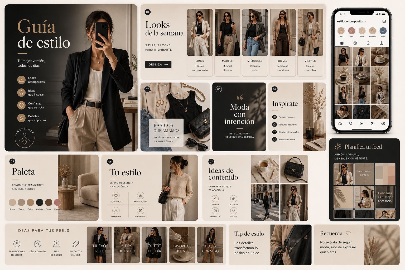 Contenido Instagram para guía de estilo